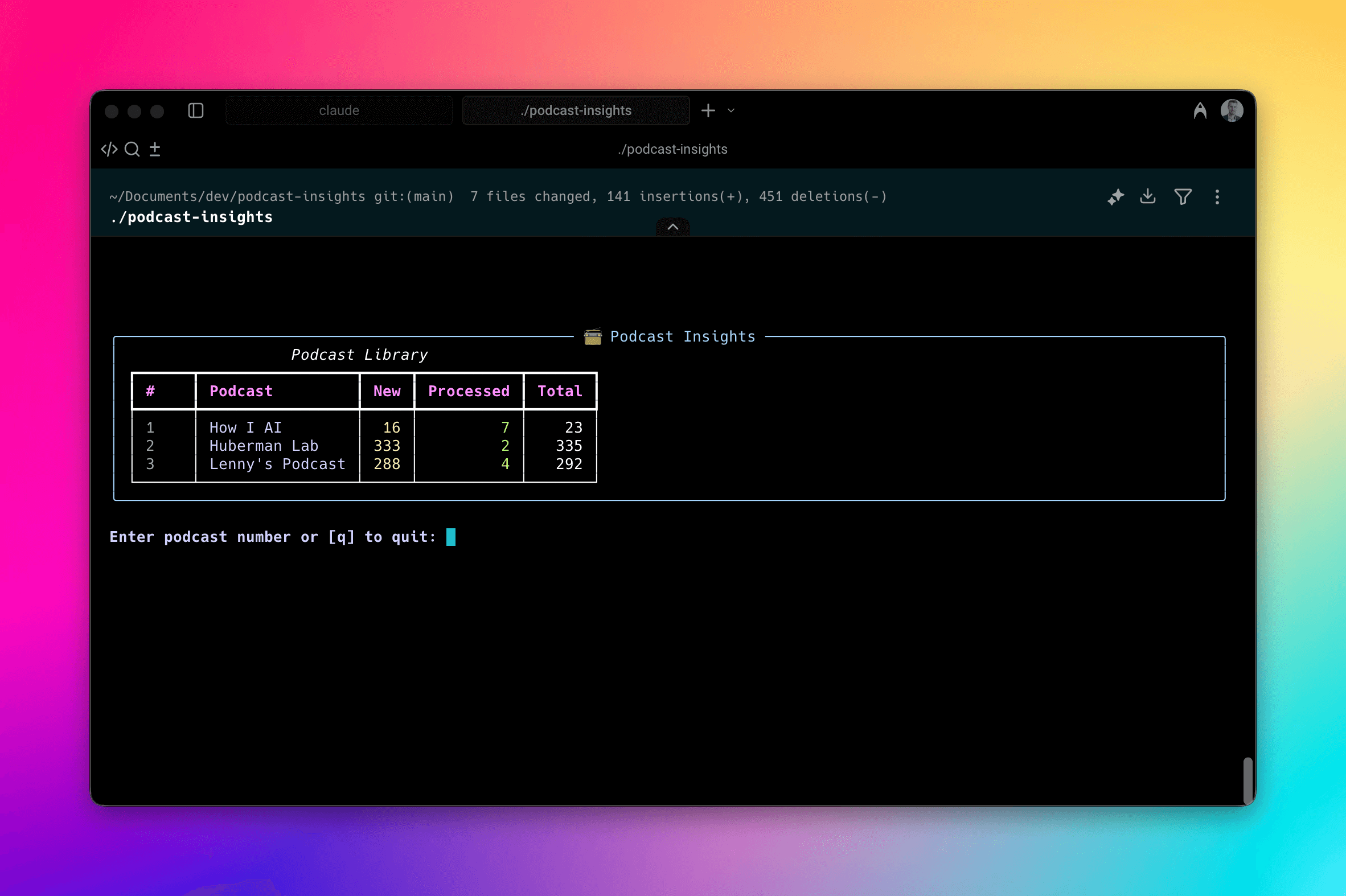 Podcast Insights Library